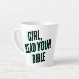 Meisje, lees je Bijbel Latte Mok