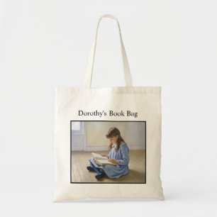 Meisje leest boek Liefhebber Aangepaste school of Tote Bag