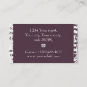 meisje leest boek visitekaartje (Achterkant)