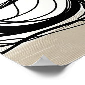 Meisje leest een boek - Line Art Poster (Hoek)