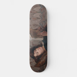 Meisje leest een boek (terugbrengen op een Divan) Persoonlijk Skateboard
