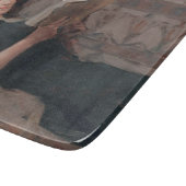 Meisje leest een boek (terugbrengen op een Divan) Snijplank (Hoek)