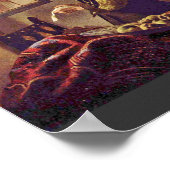 Meisje leest een brief in een open venster, door V Poster (Hoek)