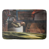 Meisje leest een brief in een open venster, Vermee Badmat (Voorkant)