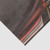 Meisje leest een brief in een open venster, Vermee Tissuepapier (Detail)