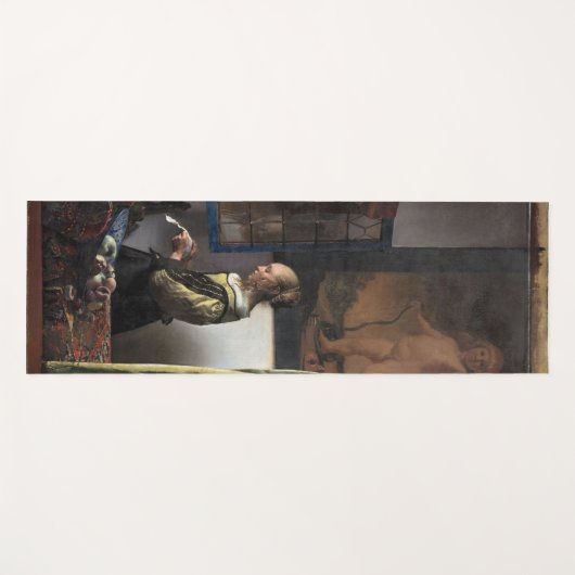 Meisje leest een brief in een open venster, Vermee Yogamat (Voorkant (horizontaal))