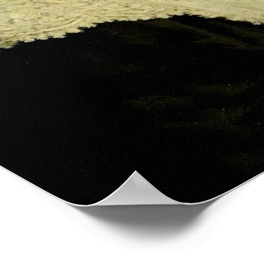 Meisje leest kunstPoster Poster (Hoek)