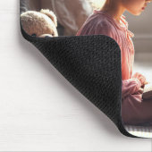 Meisje leest voor aan Teddy Bears Muismat (Hoek)