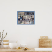 Meisje leidt haar Pony kunstwerk Poster (Keuken)