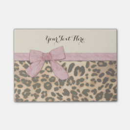 Meisje Leopard Print Baby Roze Boog Post-it® Notes