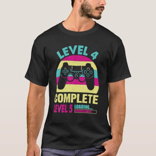 Meisje Level 4 Compleet Grappig 4e T-shirt (Voorkant)