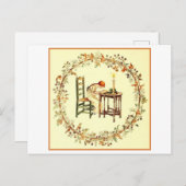 Meisje Lezen door Candlelight Briefkaart (Voorkant / Achterkant)