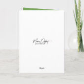 Meisje lezen van een boek met konijn kaart (Achterkant)