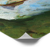 Meisje lezen via een stream, Sargent 1888 Poster (Hoek)