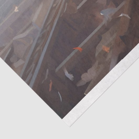 Meisje Lezing Boeken 3 Decoupage papier (Detail)