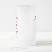 Meisje lichte politieagent matglas bierpul (Center)