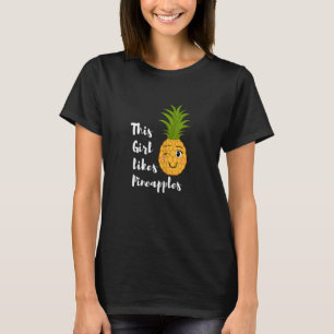 Meisje lijkt op ananas Summer fruit tropische vruc T-shirt