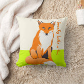 Meisje Limoen Sneaky als een Fox Fox Pillow Kussen (Deken)