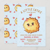 Meisje Little Latke Chanoeka Baby shower Kaart (Voorkant / Achterkant)