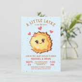 Meisje Little Latke Chanoeka Baby shower Kaart (Staand voorkant)