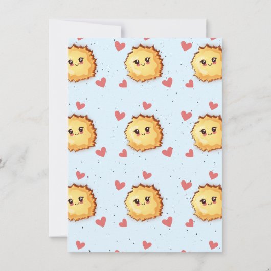 Meisje Little Latke Chanoeka Baby shower Kaart (Achterkant)