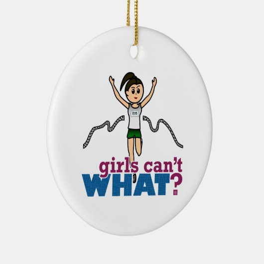 Meisje loopt in groen keramisch ornament (Rechts)