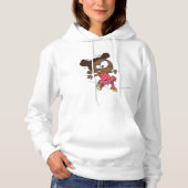 Meisje loopt op een koord hoodie (Voorkant)