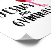 Meisje loopt op Jezus en Gymnastiek - Acrobat Pas Poster (Hoek)