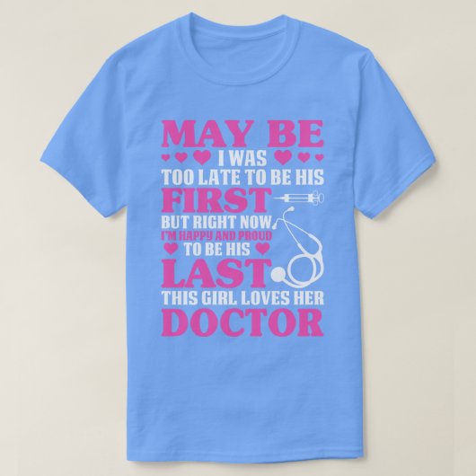 Meisje Loves Haar Dokter Gift Doctor T Shirt G (Design voorkant)