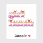 Meisje Lunch Lesbienne Sticker (Vel)