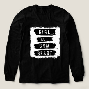 Meisje Maar Gym Beest Fitness T-shirt