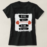 Meisje Maar Gym Beest Fitness T-shirt