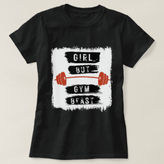 Meisje Maar Gym Beest Fitness T-shirt