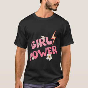 Meisje Macht Vintage voor Sterke Vrouwen T-shirt