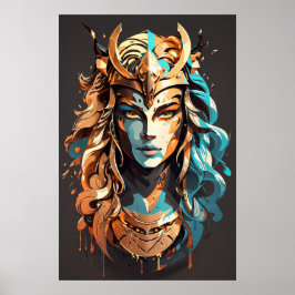 Meisje Macht: Vrouw Warrior v02 Poster