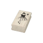  meisje Magic Wand Rubber Stempel (Stempel)