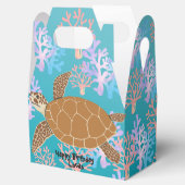 Meisje magische schildpad onder het zee regenboog  bedankdoosjes (Geopend)