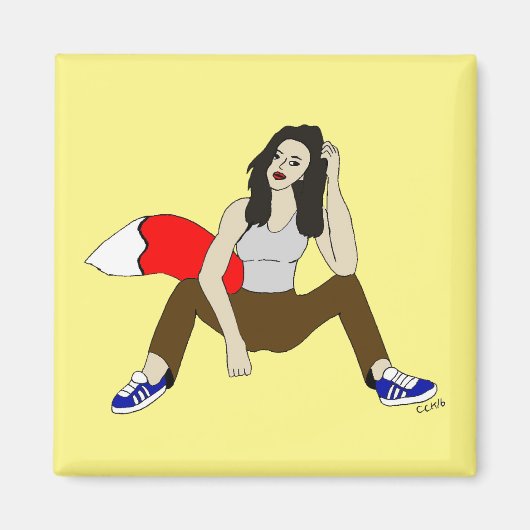 meisje magneet (Voorkant)