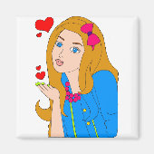  meisje magneet (Voorkant)