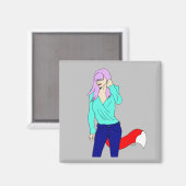 meisje magneet (Voorkant / Achterkant)