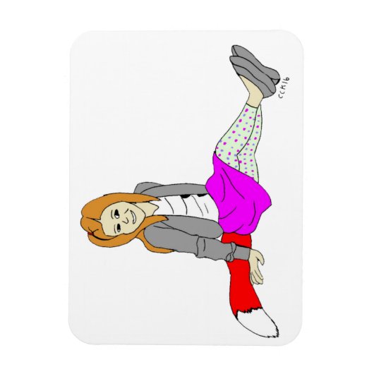 meisje magneet (Verticaal)