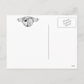 Meisje Mailing Brief Kerst Kleuren Feestdagenkaart (Achterkant)