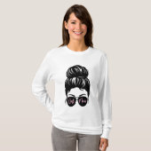 Meisje Mam T-shirt | Mam / Mama / Mama / Bestie (Voorkant volledig)