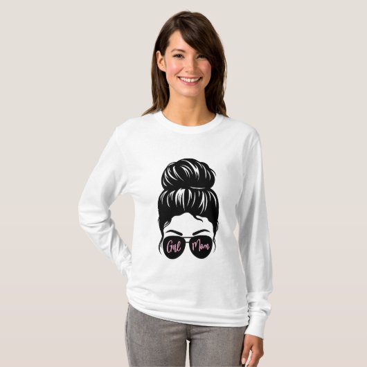 Meisje Mam T-shirt | Mam / Mama / Mama / Bestie (Voorkant volledig)