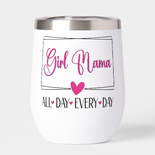 Meisje Mama De hele dag elke dag (Achterkant)