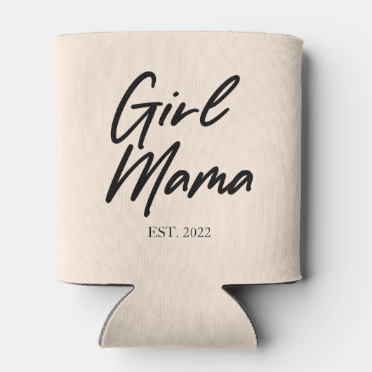 Meisje mama Est Jaar Minimale mama mama Blikjeskoeler (Achterkant)