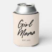 Meisje mama Est Jaar Minimale mama mama Blikjeskoeler (Blikje Achterkant)