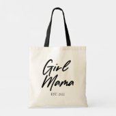 Meisje mama Est Jaar Minimale mama mama Tote Bag (Achterkant)