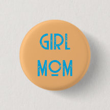 meisje mama knop badge pin