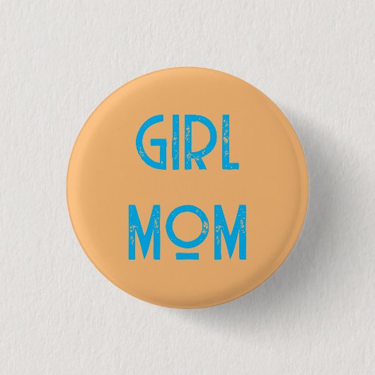 meisje mama knop badge pin ronde button 3,2 cm (Voorkant)
